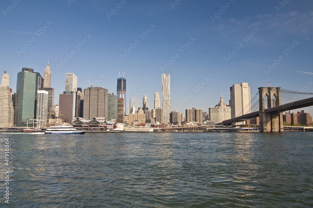 Obraz premium New York - Brooklyn Bridge