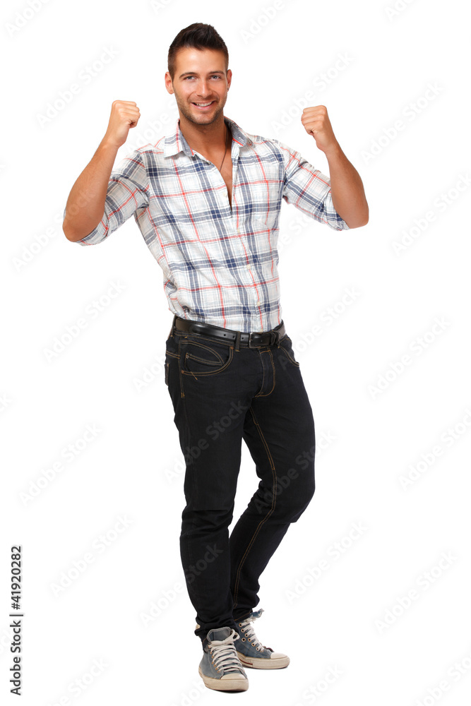successful handsome man isolated on white successful handsome man isolated on white