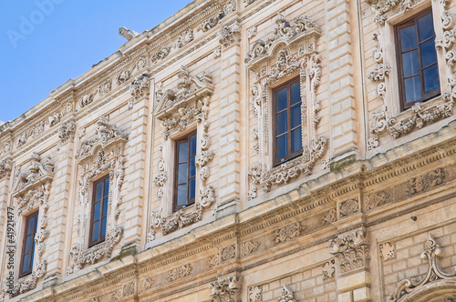 Celestines  palace. Lecce. Puglia. Italy.