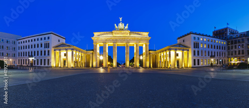 panorama brandenburg gate berlin photo