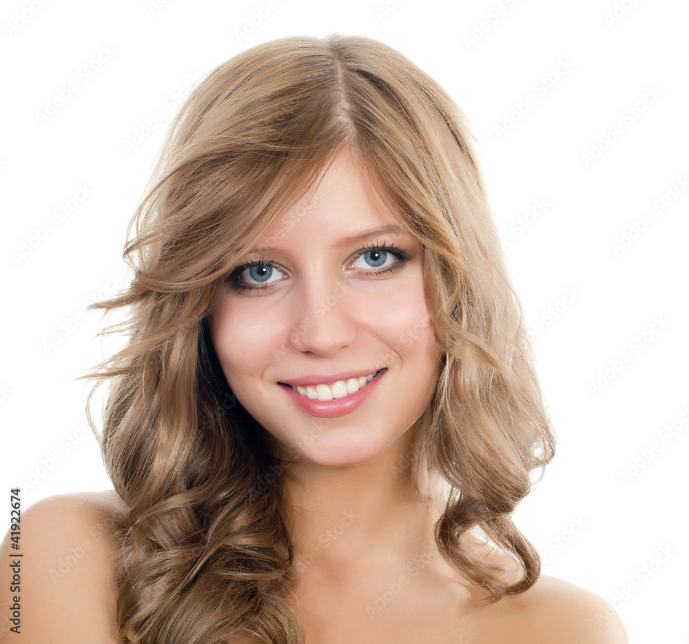Portrait of the young girl with beautiful hair Portrait of the young girl with beautiful hair
