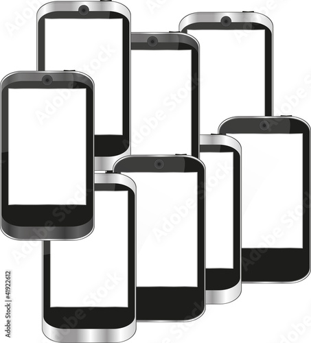 Smart phones set background