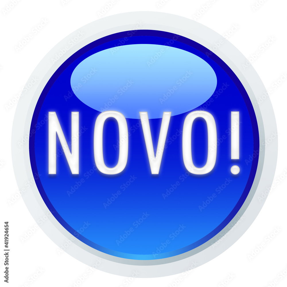 Ícone azul com a palavra Ícone azul com a palavra