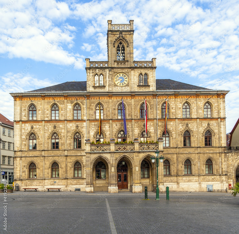 Town hall Weimar in Germany, UNESCO World Heritage Site