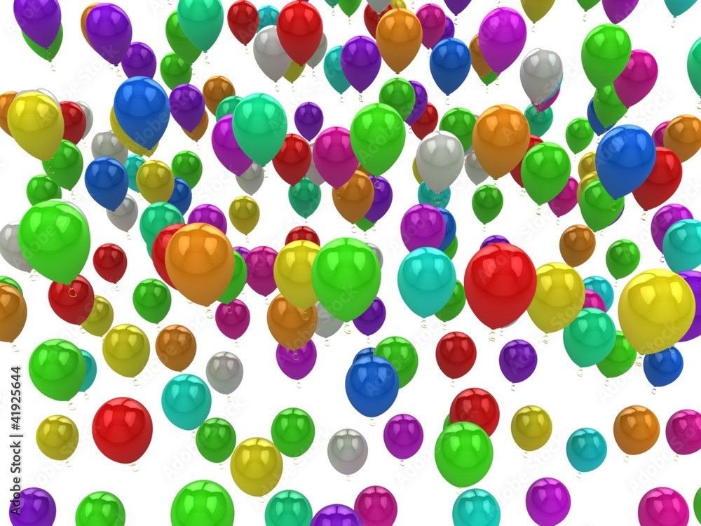Sea of color balloons