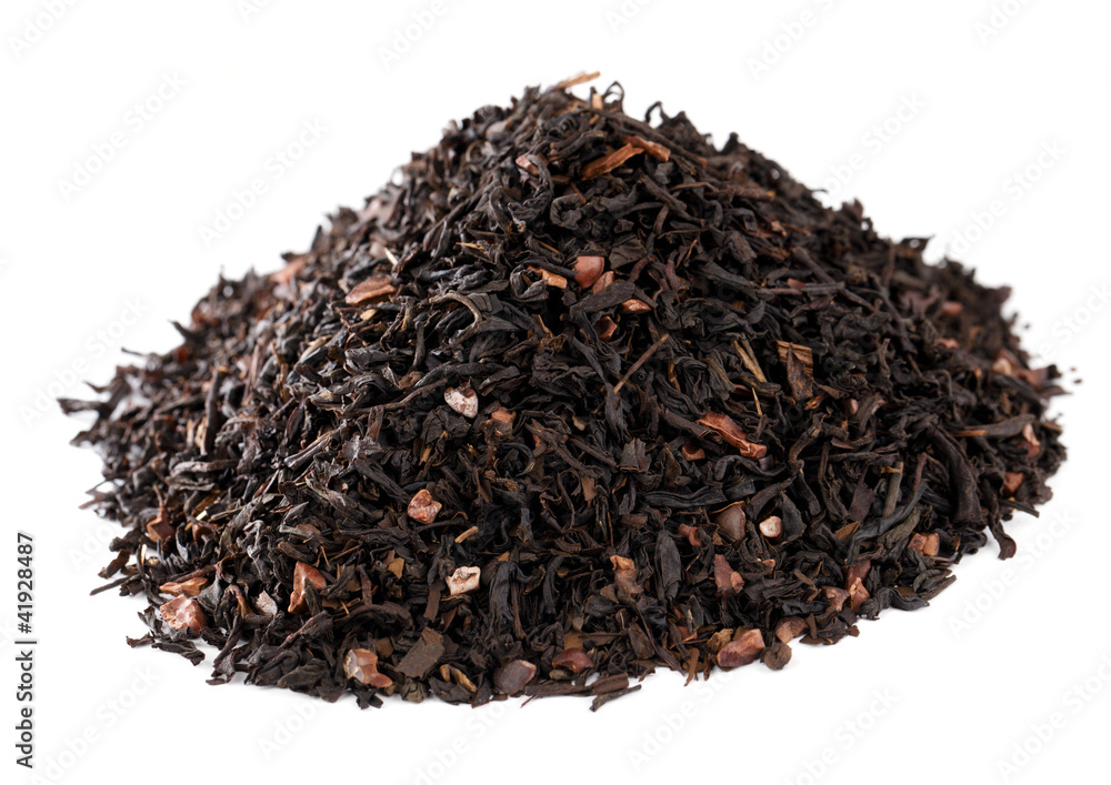 coffee-like mate tea infused with chocolate, pile over white coffee-like mate tea infused with chocolate, pile over white
