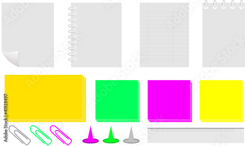 Ufficio set vector