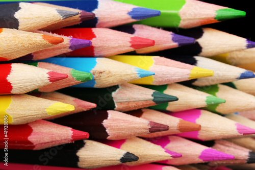 Color pencils close-up