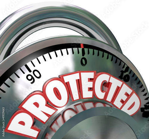 Protected Combination Lock Security Protection