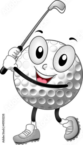 Golf Ball Mascot