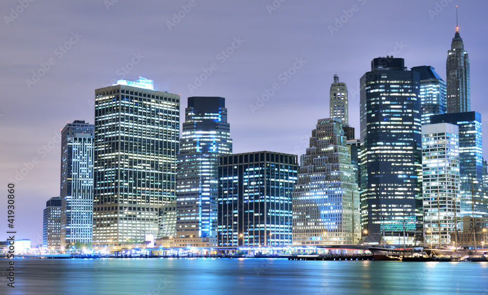 Naklejka premium Manhattan skyline centrum miasta