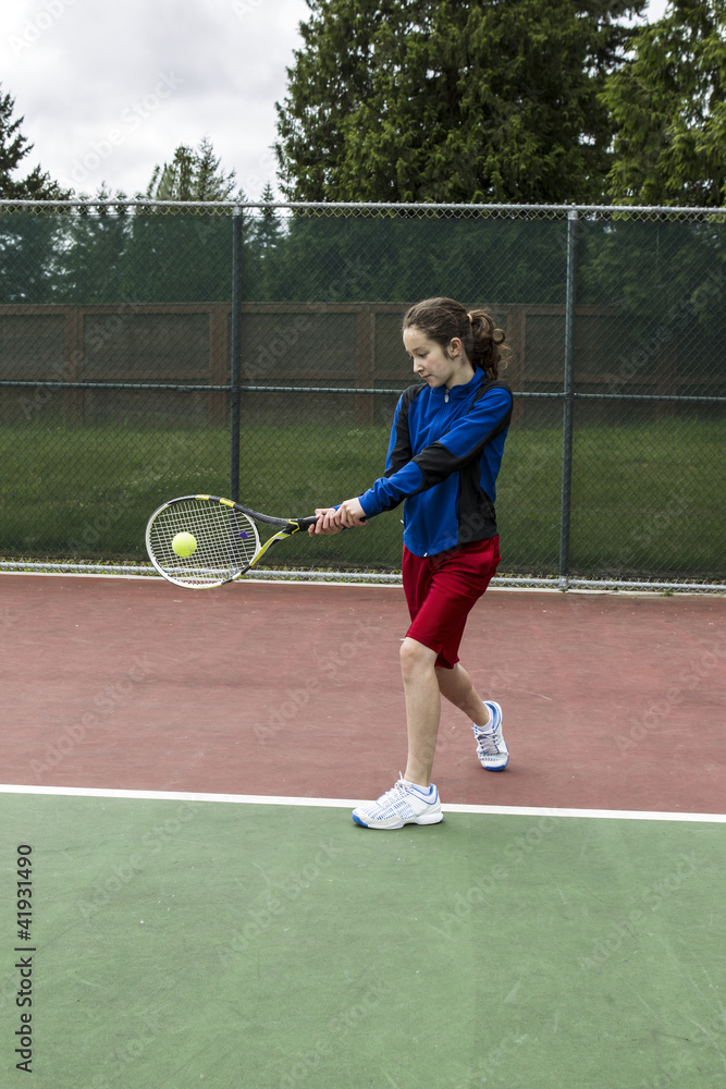 Tennis two handed Backhand for Lefthanded Player