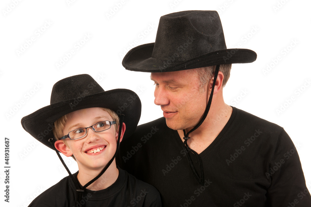 Portrait father and son Portrait father and son
