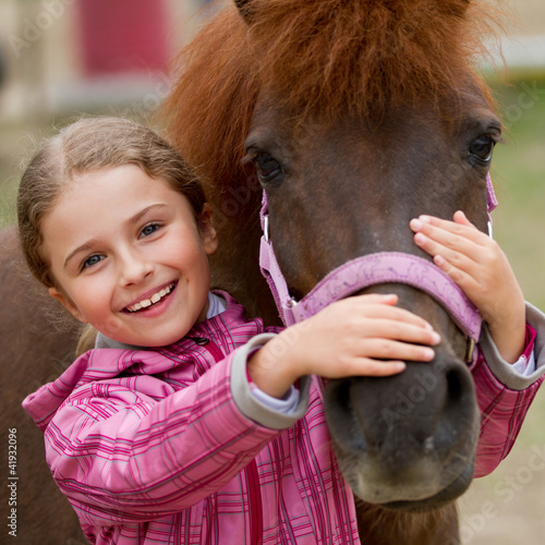 Horse whispers - Horse and lovely girl - best friends