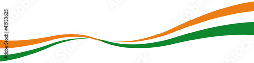 Schwung Welle Linie Nationalfarben Indien Indisch mit QXP9 Datei photo