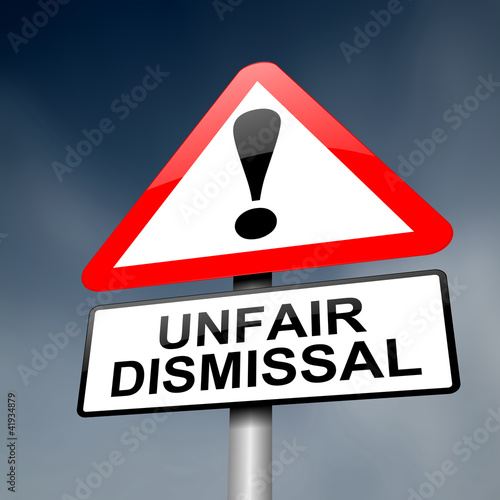 Unfair dismissal concept. photo