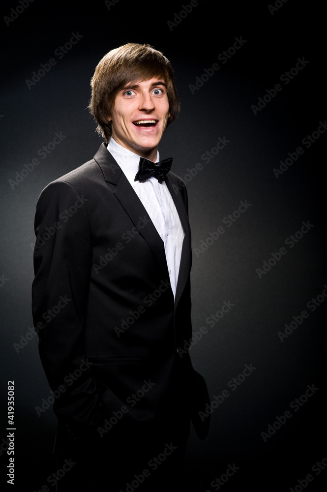 Fototapeta premium a man with a surprised face