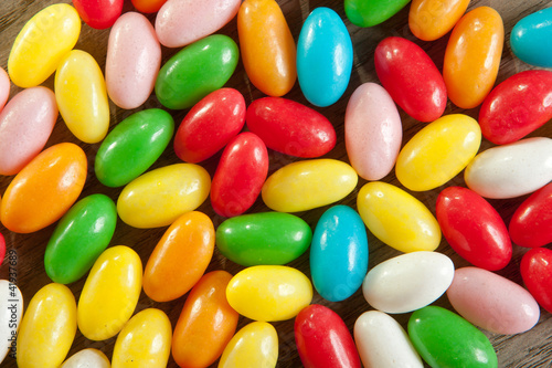 Color candy beans background