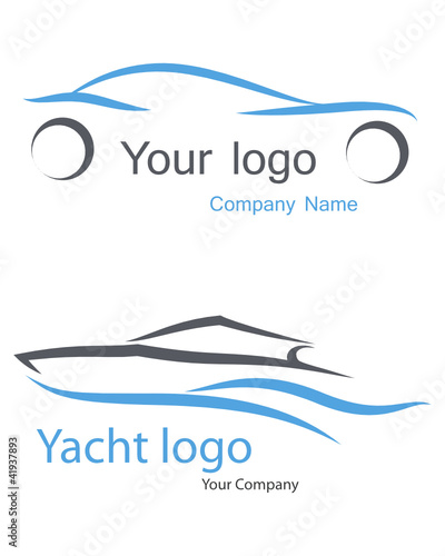 Logo Car, yacht.