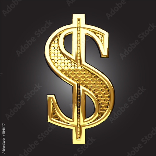 Vector golden figure