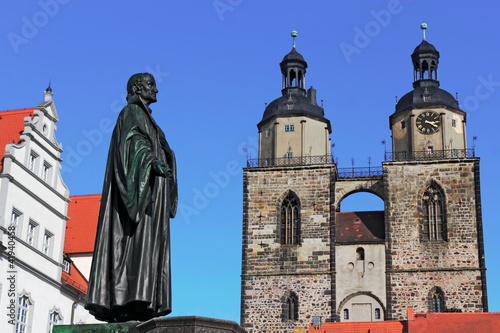 Rathaus, Melanchthon und Marienkirche
