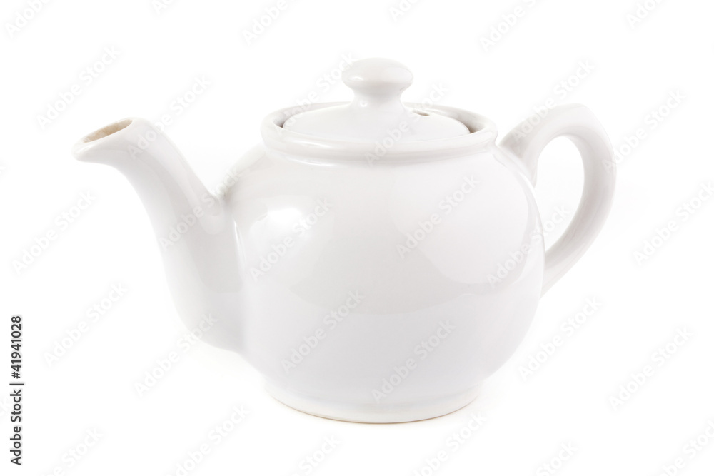 White teapot over white White teapot over white