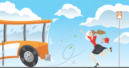 Late for the bus