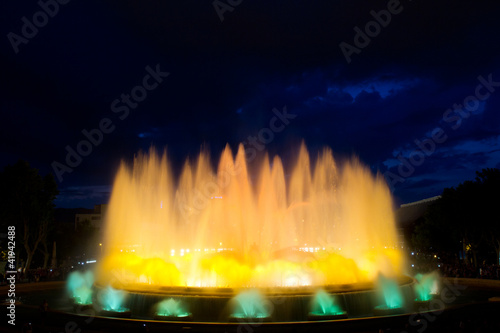 Magic Fountain of Montjuic  Barcelona  Spain
