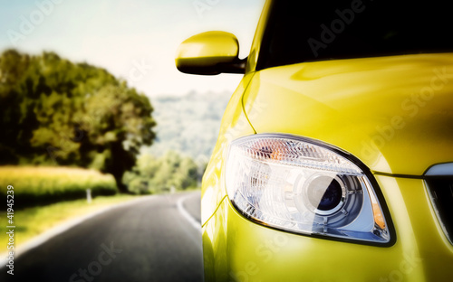 Car on the road. photo