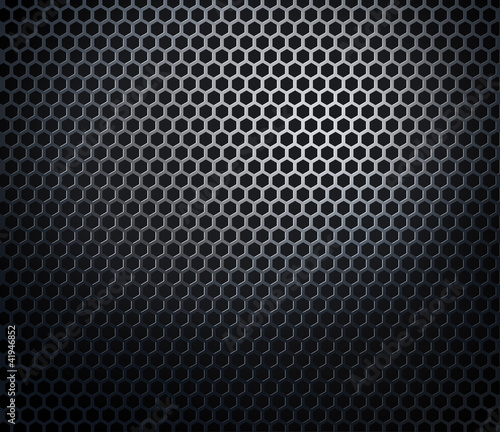 Hexagonal metal honeycomb grid