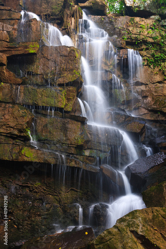 Beautiful rain forest and waterfall at Thailand