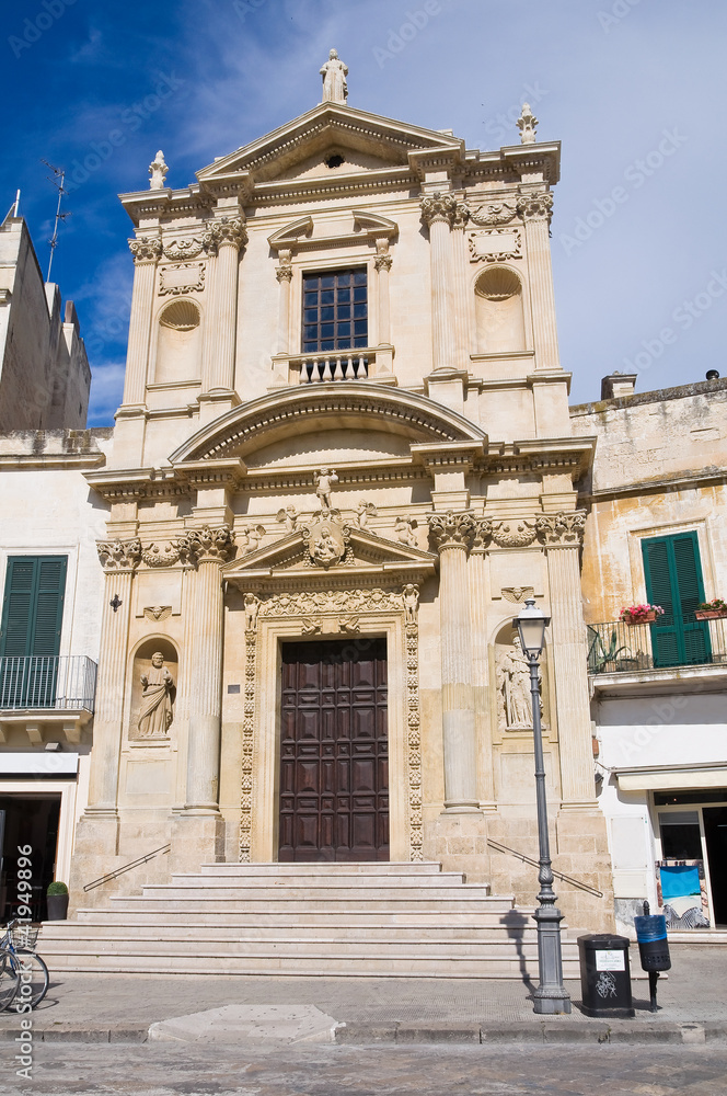 Church of St. Maria della Grazia. Lecce. Puglia. Italy.