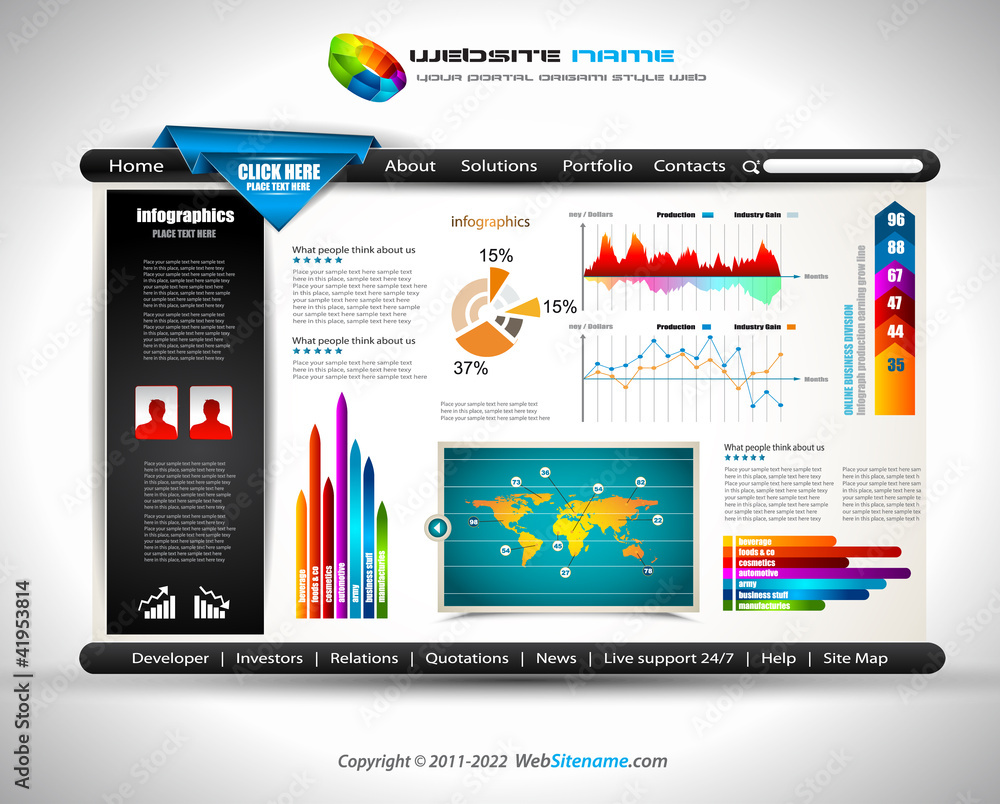 Origami Website - Elegant Design for Business Presentations