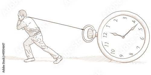 uomo e orologio