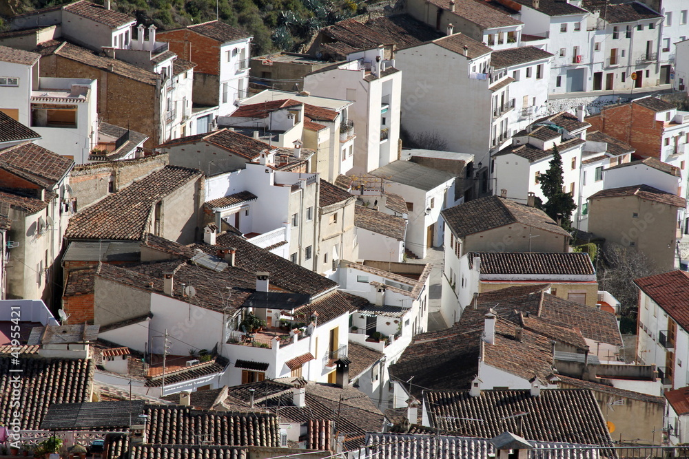 Fototapeta premium Chulilla village Los Serranos county Valencia province Spain
