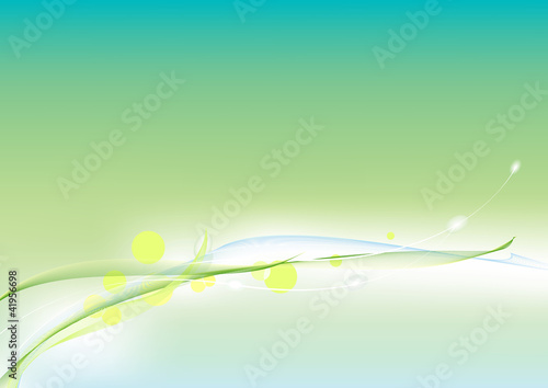 Abstract green template