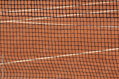 terrain de tennis, filet