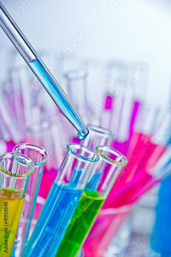 Canvastavla Test tubes with pipette