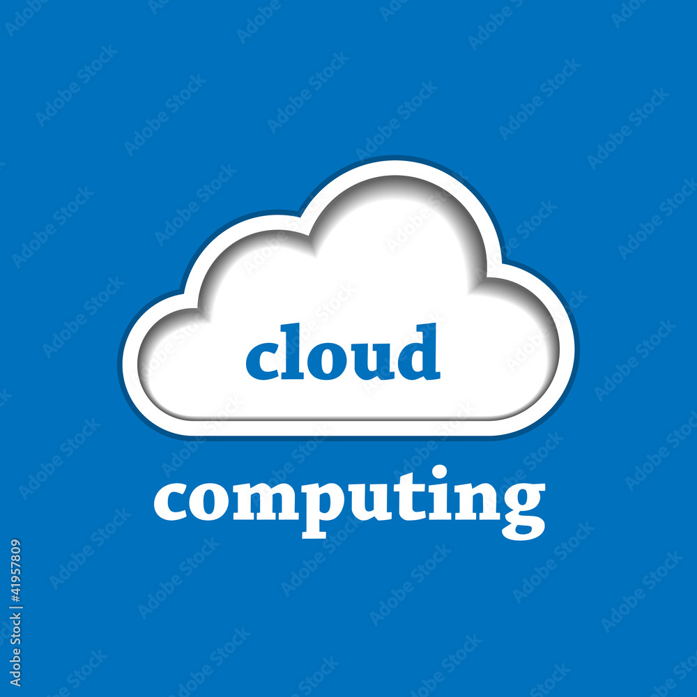 Cloud computing logo template Cloud computing logo template