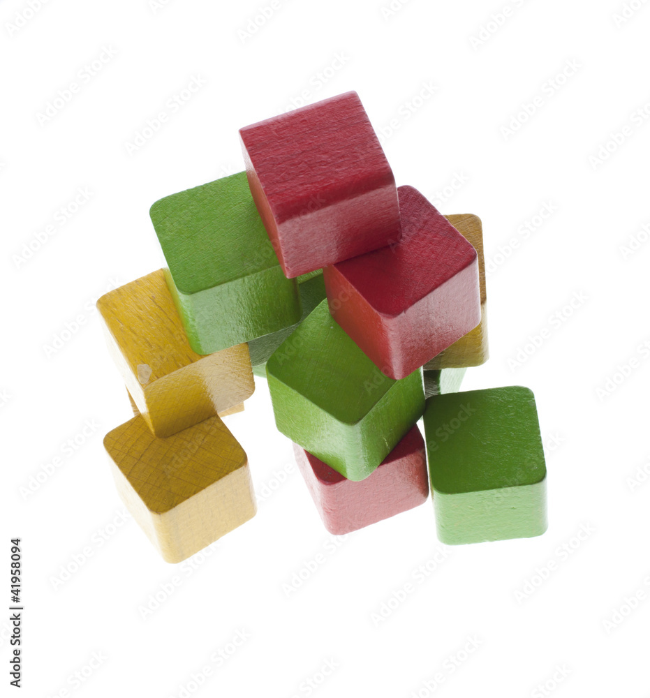 Play cubes in random shape Play cubes in random shape