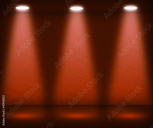 Orange Spotlight Room