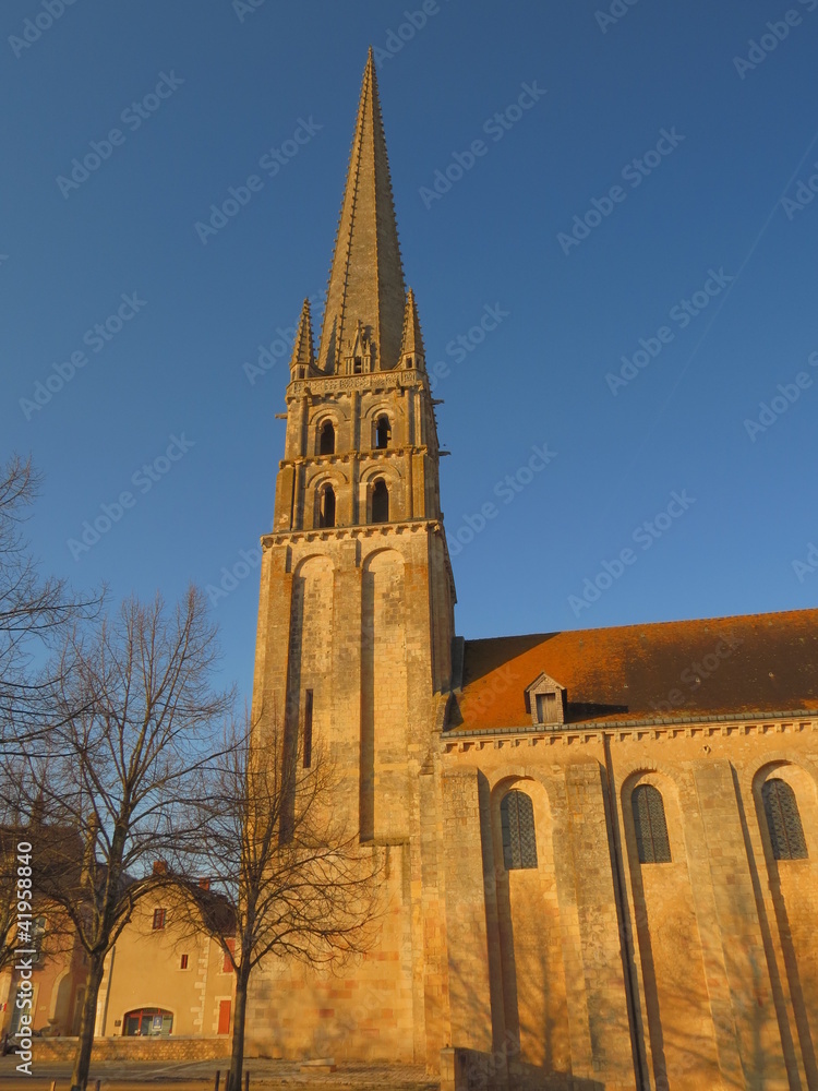 Obraz premium Abbaye de Saint-Savin ; Vienne ; Poitou-Charente