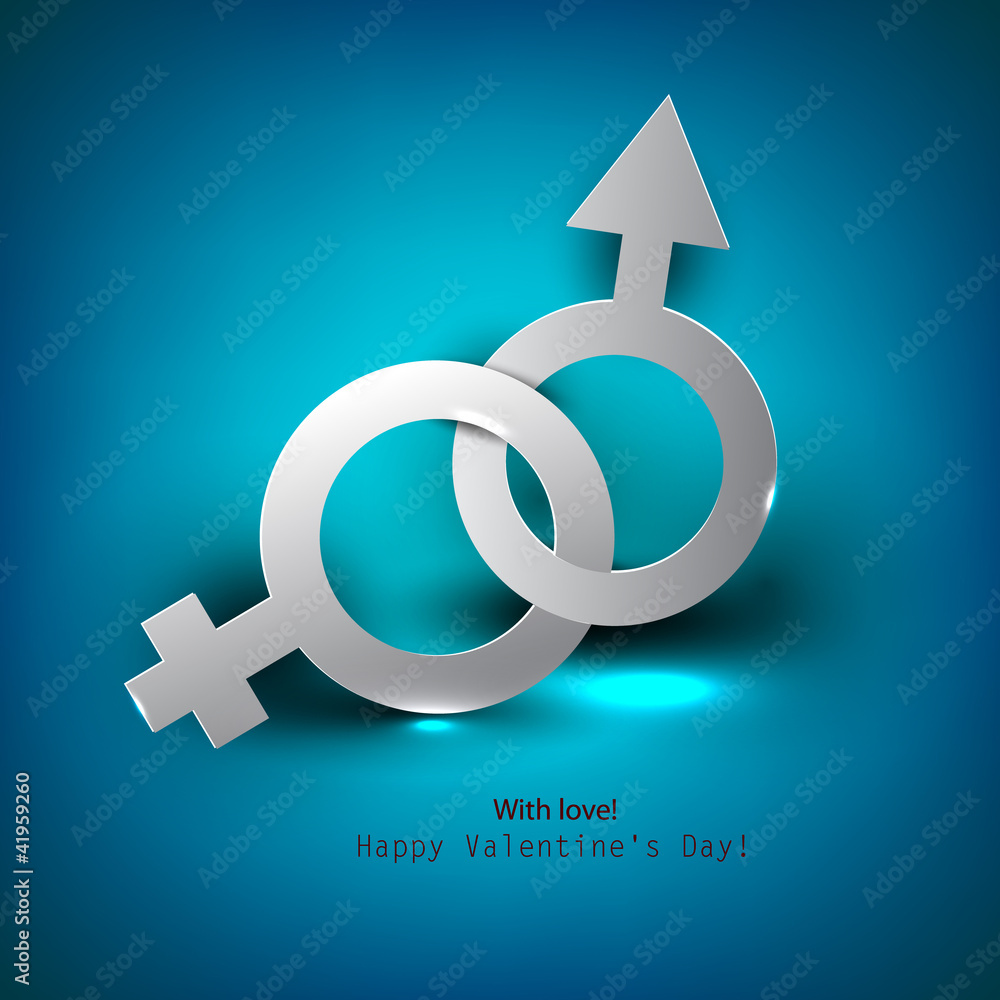 Abstract vector background with male female symbol Abstract vector background with male female symbol