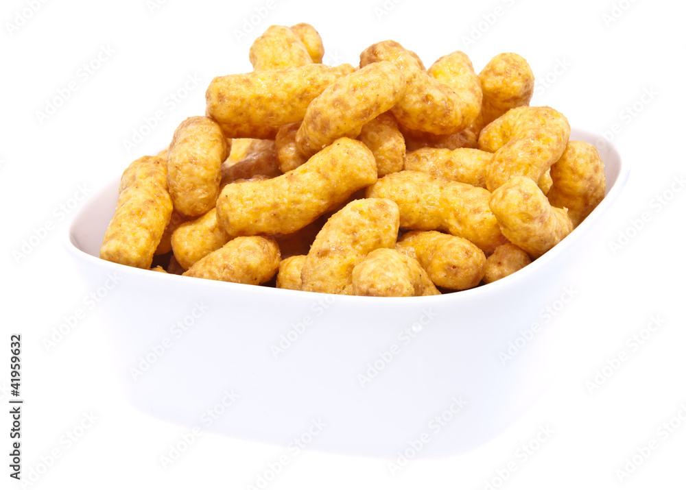 Peanut snacks isolated on white Peanut snacks isolated on white