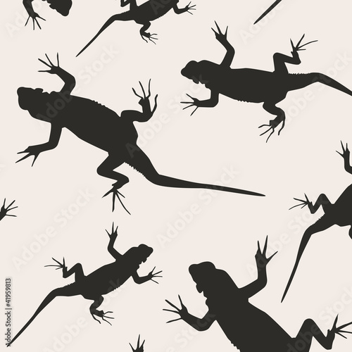 Vector illustration of abstract lizards © Ramona Kaulitzki