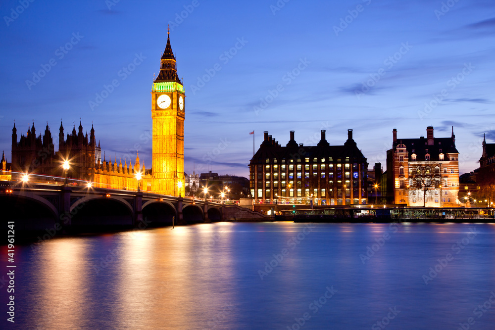 Fototapeta premium Big Ben and Westminster Bridge
