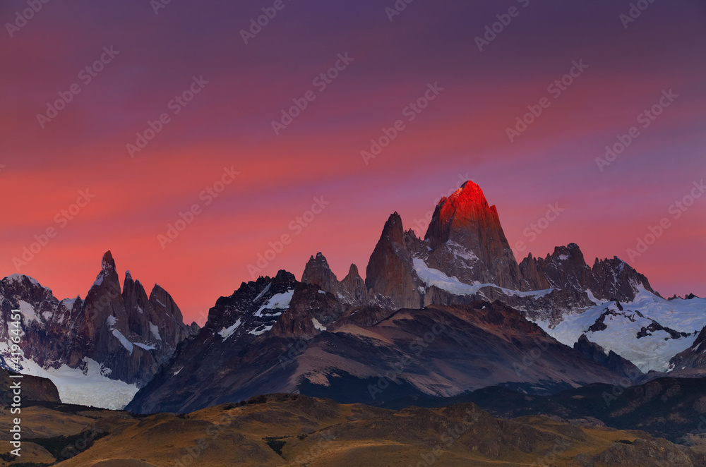 Mount Fitz Roy at sunrise, Patagonia, Argentina