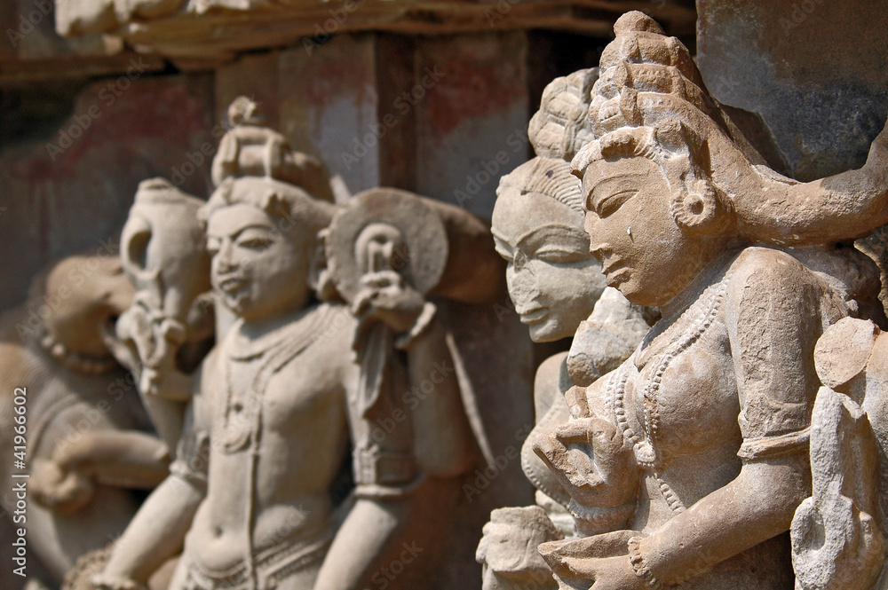 Fototapeta premium Adinath e Parshwanat temple, Khajuraho - India