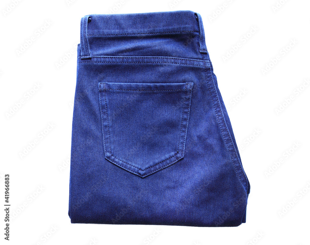 blue jeans isolated on white background blue jeans isolated on white background