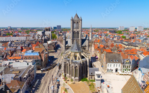 Ghent, Flanders, Belgium, from the Belfry tower